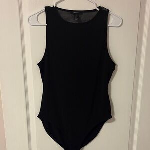 Black Sleeveless Bodysuit